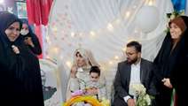 جشن ازدواج فرزند شهید مبارزه با رژیم صهیونی در قرار ۷۹ 