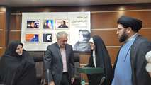 تجلیل از فرزند شهید جنگ رمضان در مراسم معارفه مدیرکل بنیاد  شهرستان‌های استان تهران
